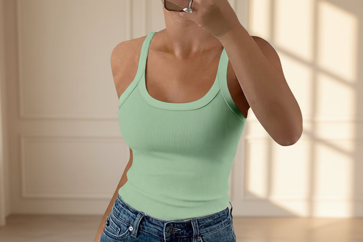 ELNOVÉ Ribbed Knit Camisole