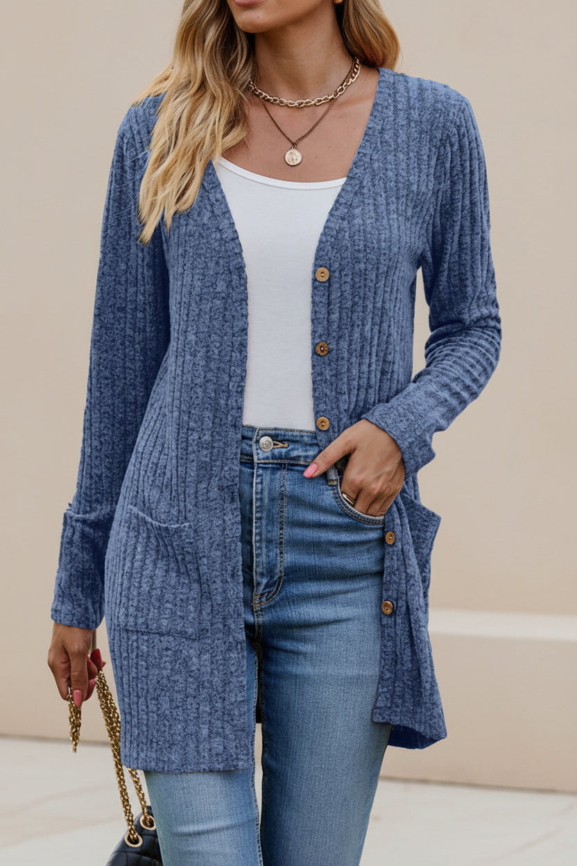 Autumn Knit Wrap Cardigan — Detail View 8