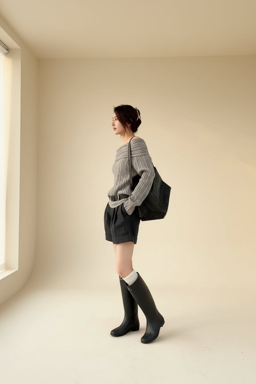 Coralie Off-Shoulder Sweater