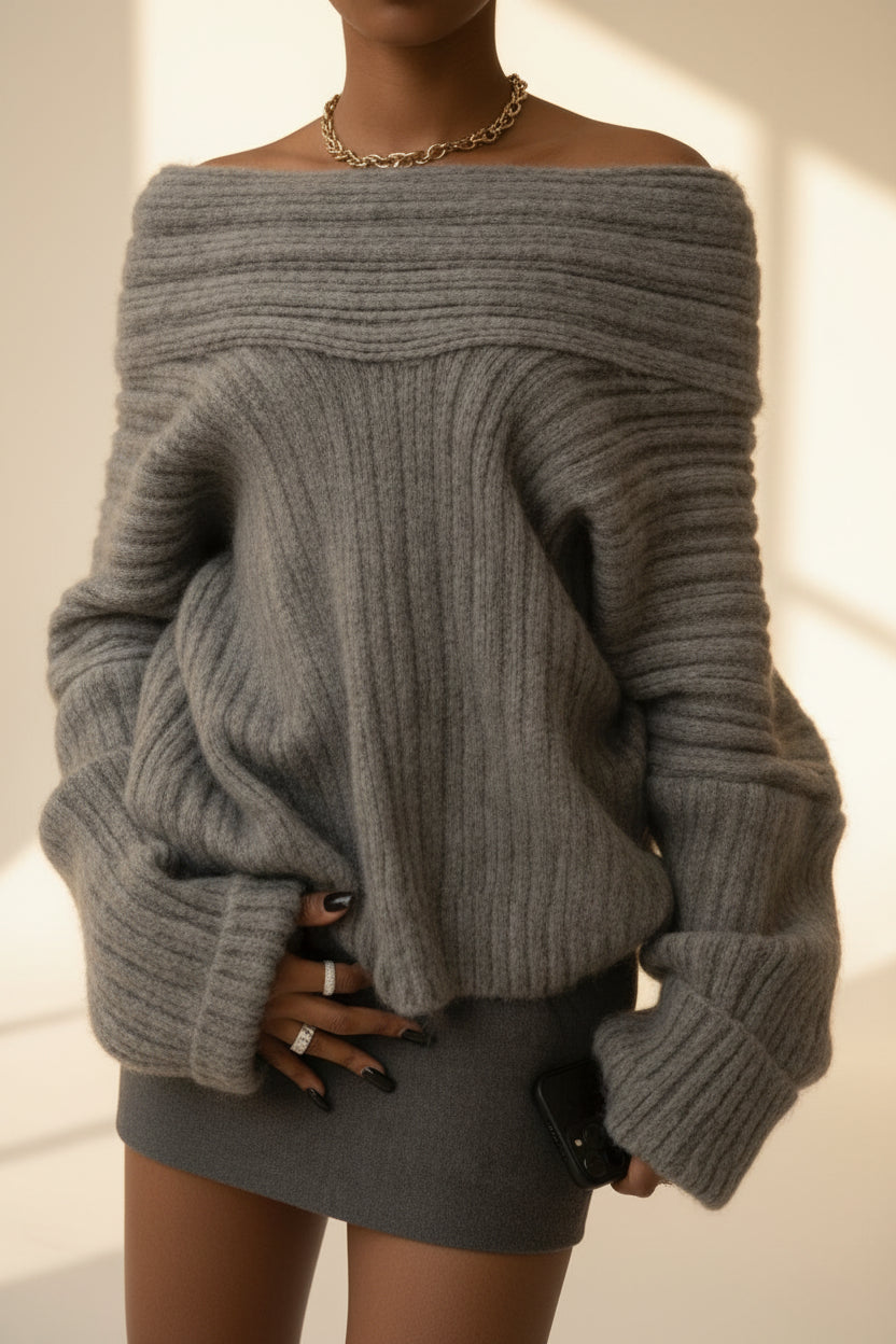 Coralie Off-Shoulder Sweater