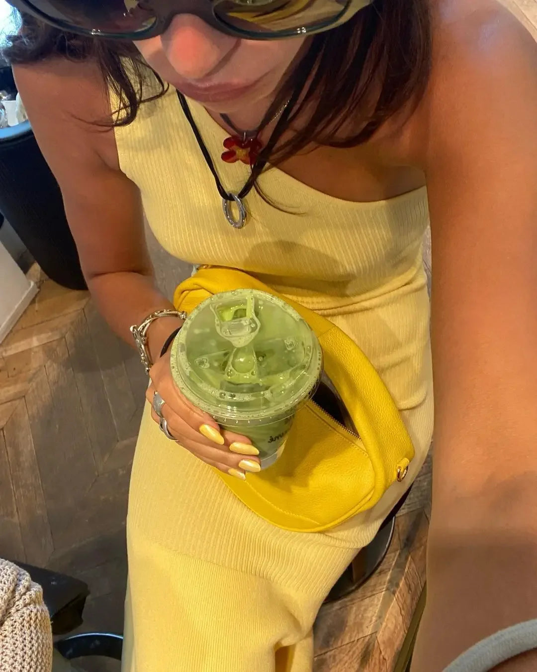 asymmetric sleeveless knit maxi dress
