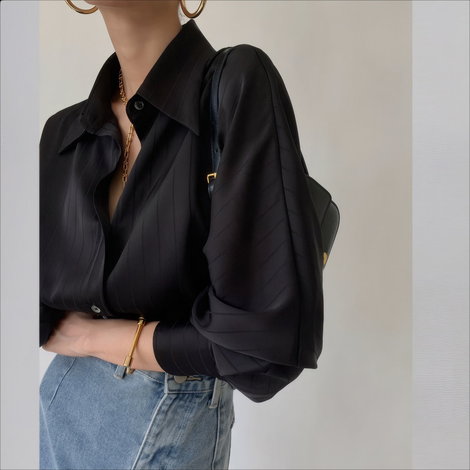 ELNOVÉ Maud Striped Shirt