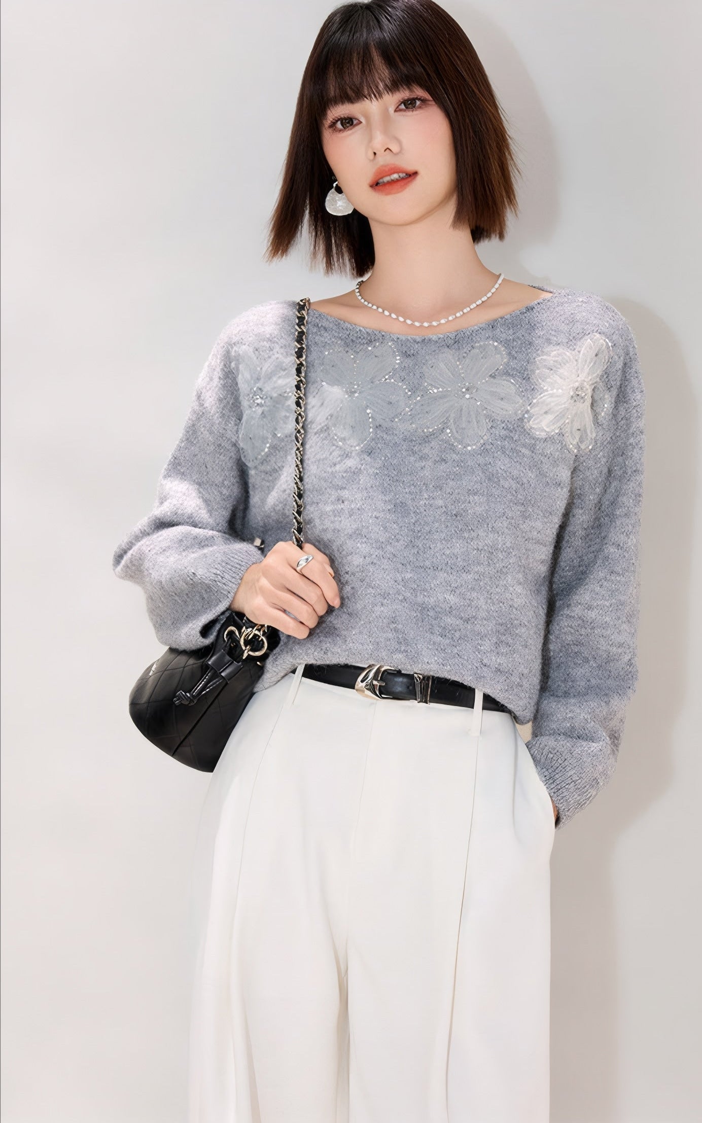 ELNOVÉ Léa Blumenpullover