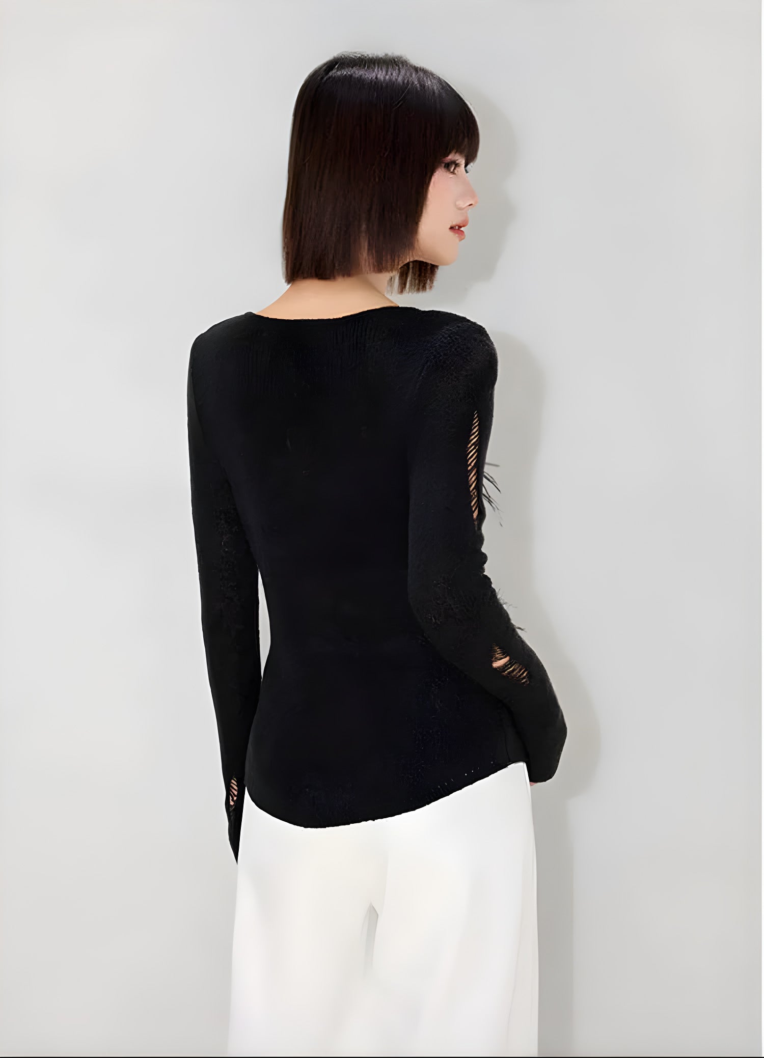 Émeline Openwork Knit Sweater