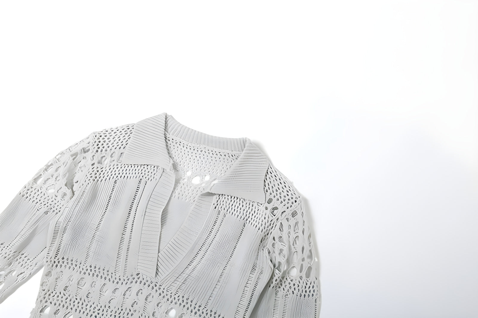 Robe en maille moulante col en V