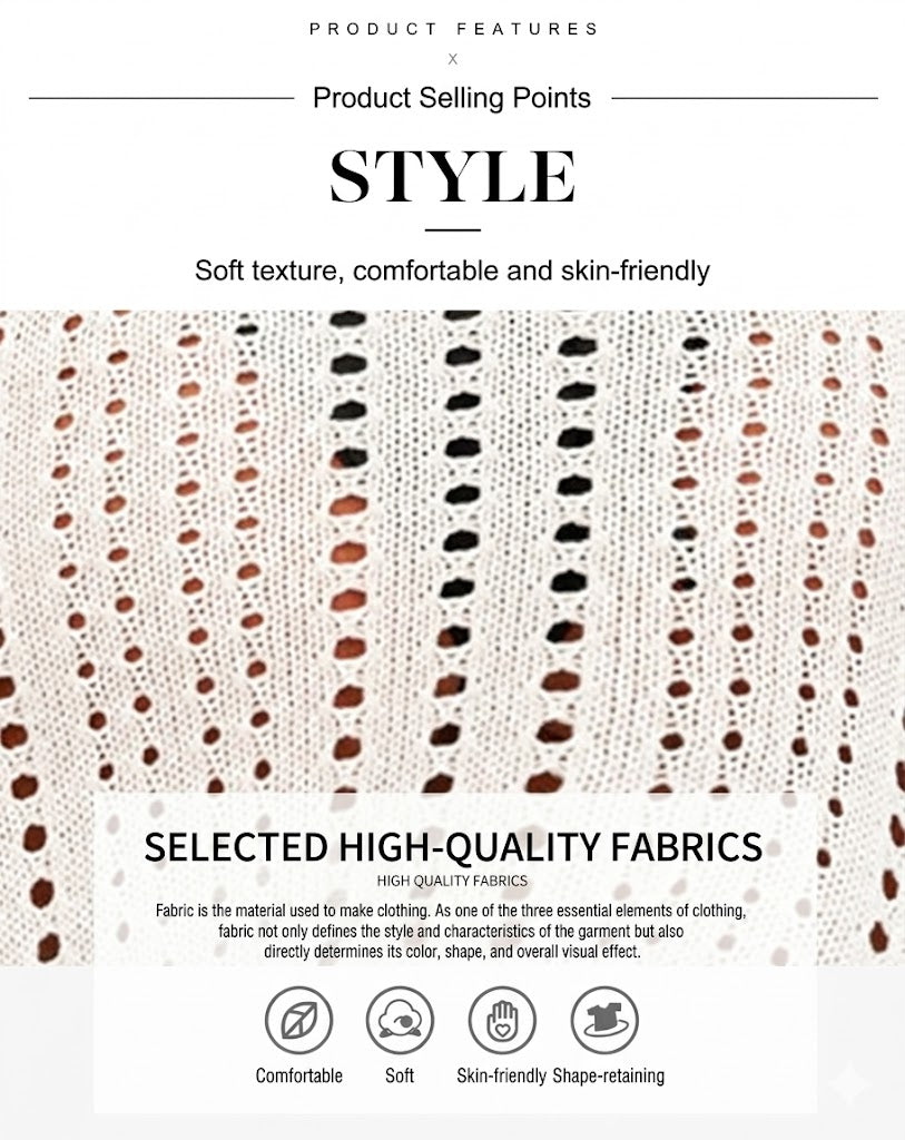 open-knit beach cover-up dress