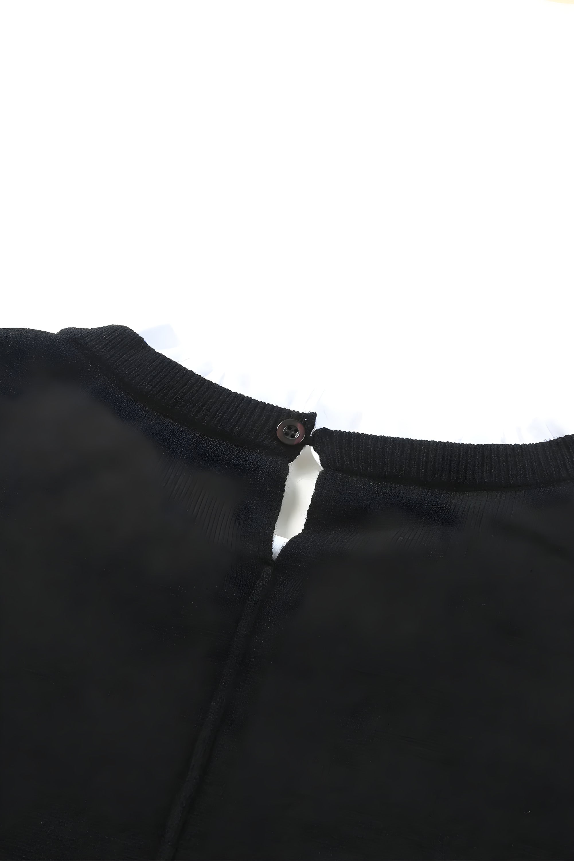 ELNOVÉ Coralie Ruffled Crew Neck Knit Sweater